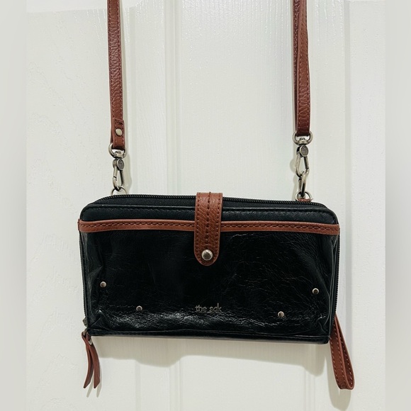 The Sak Handbags - The Sak Black and Tan Crossbody Bag excellent condition
